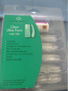 Star Nail ULTRA FORM CLEAR 100 TIPS -