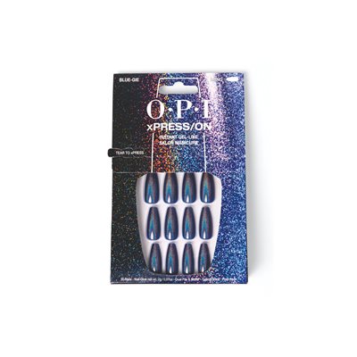 OPI Xpress ON Ongles Artificiels Blue-Gie Longue Coffin +