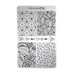 YOURS Loves Fee MODERN GEOMETRY Stamping Plate -