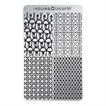 YOURS Loves Lecente PLAYFUL FOUR Stamping Plate -