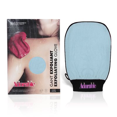 Adorable Gant Exfoliant Viscose Prestige Bleu Poudre Adorable Gant Exfoliant Viscose Prestige Bleu Poudre