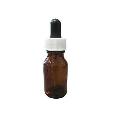 0.5 OZ BOTTLE BROWN WITH DROP COUNTER -