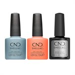 CND Shellac trio base + 2 couleurs gels