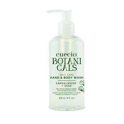 Cuccio Botanique nettoyant pour les mains & le corps (Sandalwood & Sage) 8oz