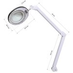 Futura Lampe Loupe LED 5 dioptries avec contour en caoutchouc