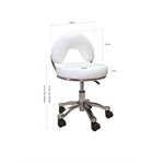 Fion Tabouret pneumatique deluxe tres bas Blanc -