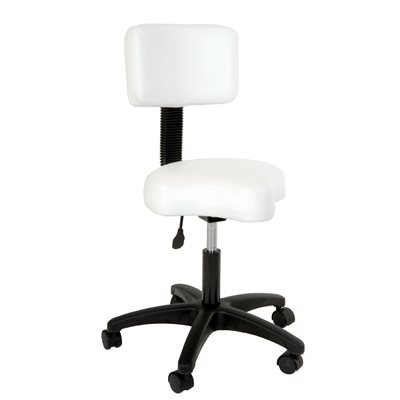 Futura Tabouret Ergo pneumatique Blanc avec Dossier Deluxe Futura Futura Tabouret Ergo pneumatique Blanc avec Dossier Deluxe Futura