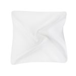 Karin Herzog Serviette de Soie Blanc 19 x 19 cm