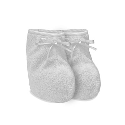 Loytel White Paraffin Treatment Booties One Size (pair) +