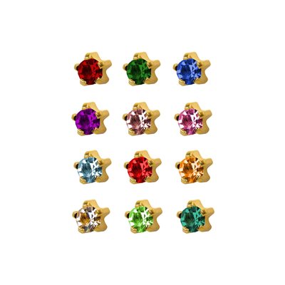 Studex M113Y 12 Months Tiffany Ear Rings Gold 2mm +