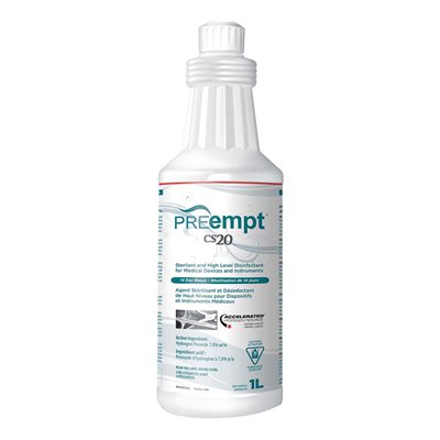 PreEmpt Virox CS20 1 litre pour sterilisation en 20 minutes PreEmpt Virox CS20 1 litre pour sterilisation en 20 minutes