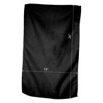 Serviettes Noires resistant a l'eau de Javel (12 unites) 16 X 27 pouces