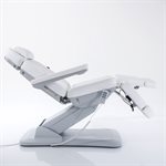 Silver Electric podiatry chair with 3 motors (silver)