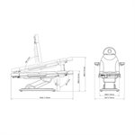 Silver Fauteuil Facial Electrique 3 Sections avec Bras et Appuie Tete