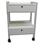 SILVER TABLE DE SERVICE 2 TIROIRS