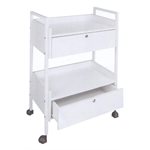 SILVER TABLE DE SERVICE 2 TIROIRS