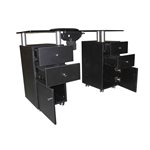 Futura BLACK MANUCURE TABLE #12 WITH Vacuum FAN