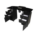 Futura BLACK MANUCURE TABLE #12 WITH Vacuum FAN