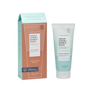 Voesh Gommage au sucre & Nettoyant moussant Clean Ocean 210 gr
