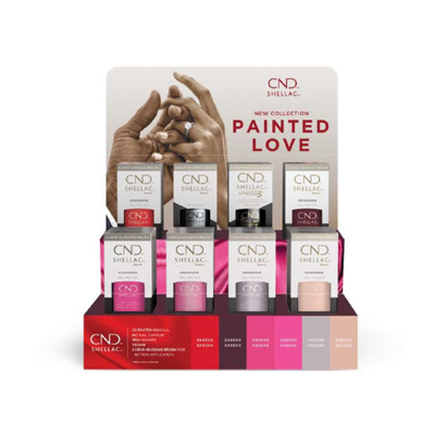 CND SHELLAC Painted Love POP DISPLAY -