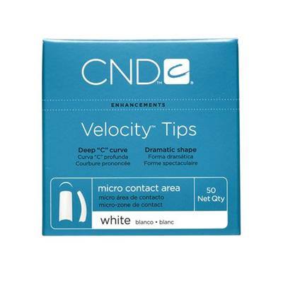 CND VELOCITY TIPS WHITE/BLANC #1 50pk -