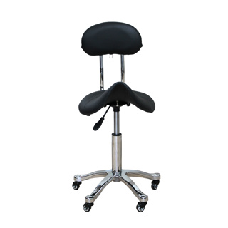 Black Contour Stool/Chair With 1 Adjustments