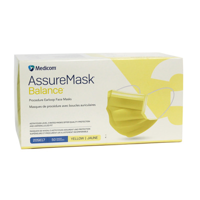 Medicom Assure Level 3 Yellow Medical Mask (50) -