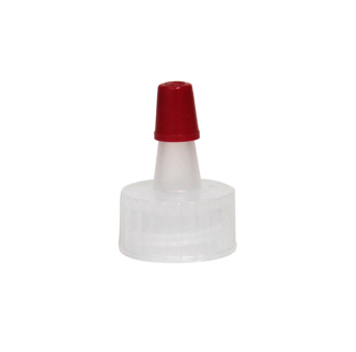 Spout with red cap for empty 1 oz bottle