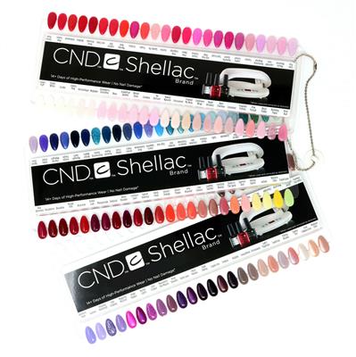 CND SHELLAC Charte de couleur Plastique -