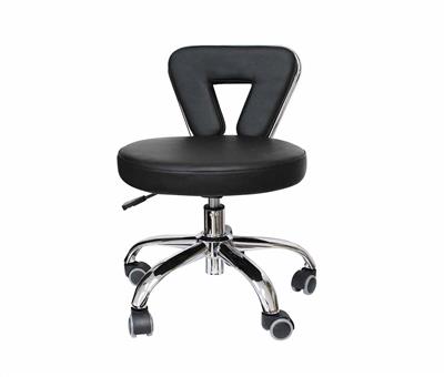 Deluxe Pneumatic Black Stool very low