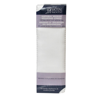 SATIN SMOOTH Large Muslin Hair Removal Strips (100)