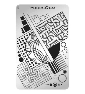 YOURS Loves Dee SQUARE Stamping Plate -