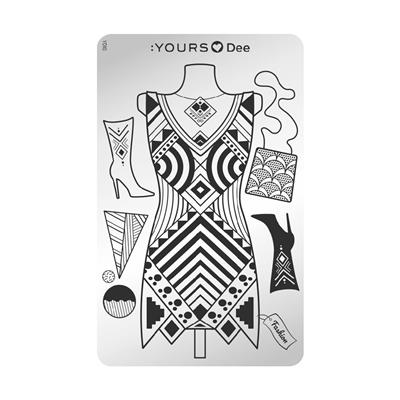 YOURS Loves Dee DRESS TO IMPRESS Stamping Plate -