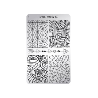 YOURS Loves Fee MODERN GEOMETRY Stamping Plate -