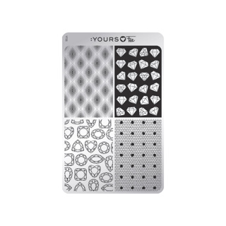 YOURS Loves Fee DOTS & DIAMONDS Stamping Plate -