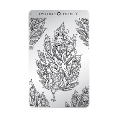 YOURS Loves Lecente FEATHERTASTIC Stamping Plate -