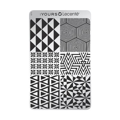YOURS Loves Lecente ANGULAR SIX Stamping Plate -