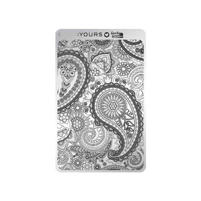 YOURS Loves Sascha PAISLEY HEAVEN Stamping Plate -