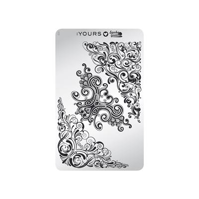 YOURS Loves Sascha CURLY CARNIVAL Stamping Plate -