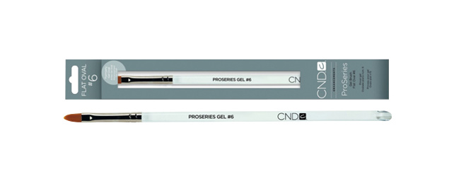 CND Pro-series Gel Brush Flat Oval #6