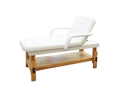 Silver WOODEN MASSAGE TABLe -
