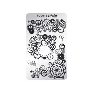 YOURS Loves Sascha MECHANICAL MADNESS Stamping Plate -