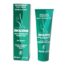 Akileine Anti-Perspiring Deodorant Foot Cream 50 ml