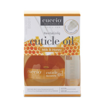 Cuccio Kit-Cuticle Oil 73 ml & Roller ball 10ml Milk Honey +