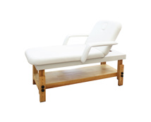 WOODEN MASSAGE TABLE SILVER -