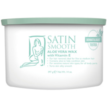 SATIN Aloes Vera with Vitamin E Wax 14 OZ