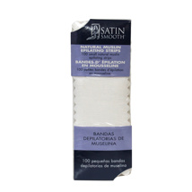 SATIN SMOOTH Small Muslin Strips for Hair Removal (100) -